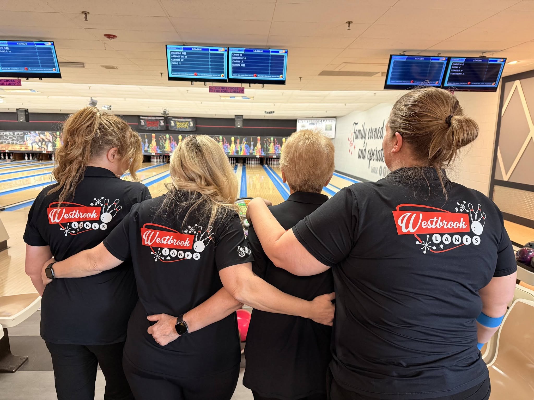 Tournament bowlers gathered at Westbrook Lanes in Brooklawn NJ